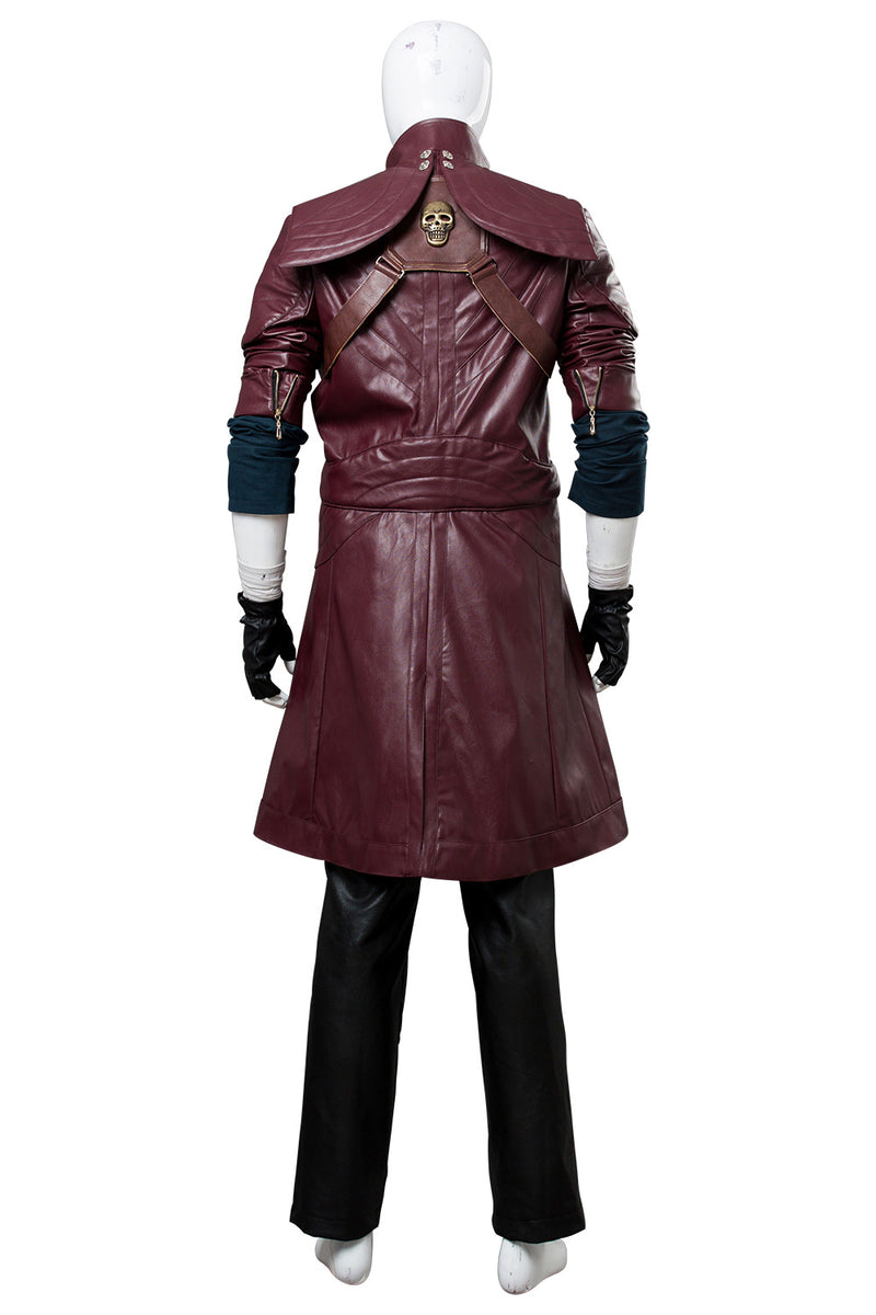 Devil May Cry V DMC5 Dante Aged Outfit Leather Cosplay Costume