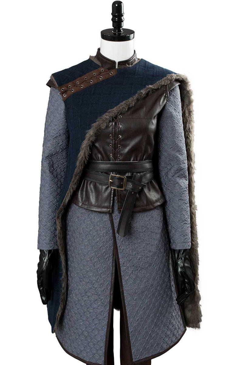 Game of Thrones Season 8 S8 Arya Stark Outfit Cosplay Costume