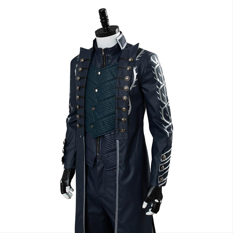Devil May Cry V Vergil Aged Outfit  Halloween Carnival Suit Cosplay Costume
