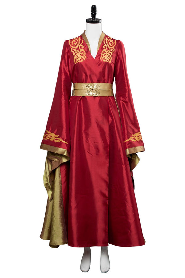 Thrones Cersei Lannister Red Luxury Dress Cosplay Costume