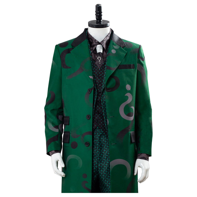 Gotham Season 5 The Riddler Cosplay Edward Nygma Uniform Green Cosplay Costume