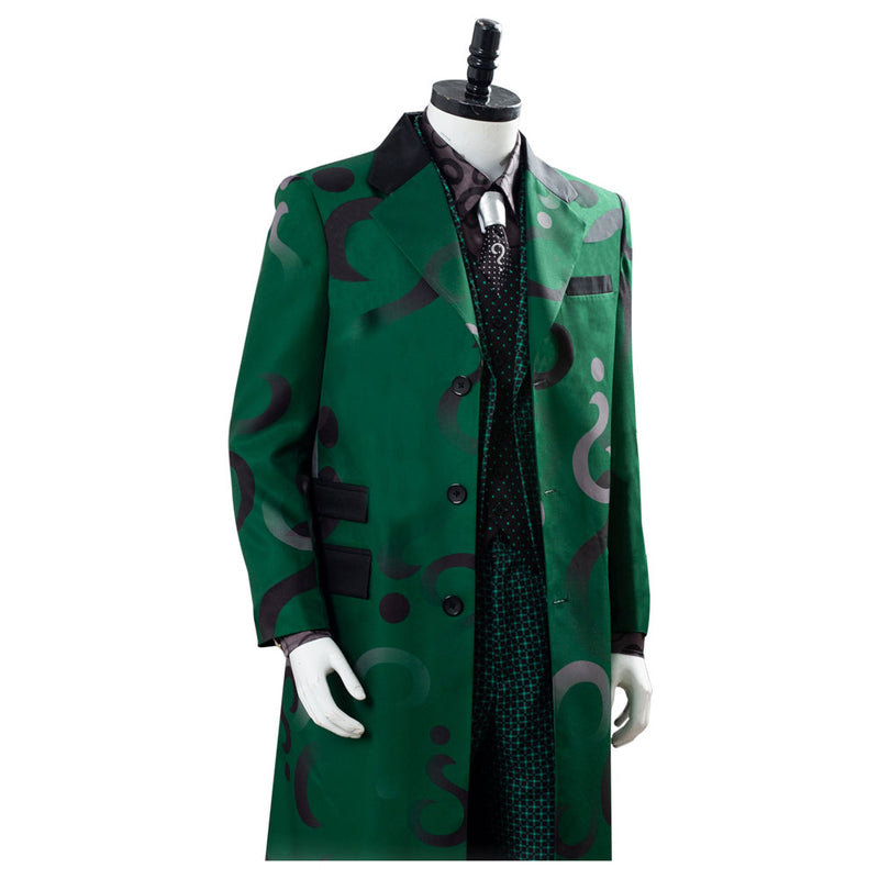 Gotham Season 5 The Riddler Cosplay Edward Nygma Uniform Green Cosplay