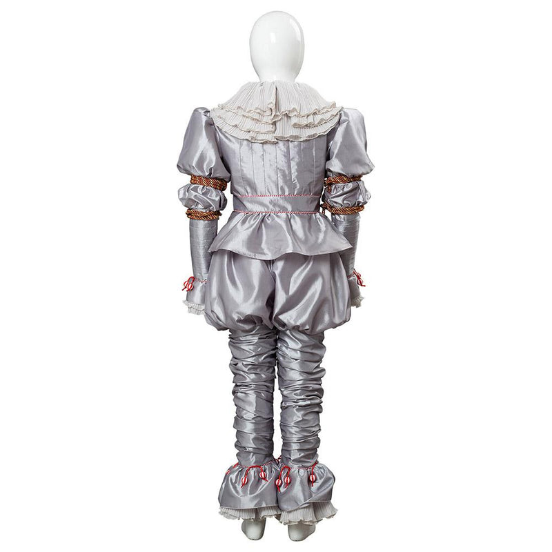 2019 IT 2 Pennywise The Clown Outfit Suit Halloween Cosplay Costume for Kids Children