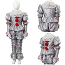 2019 IT 2 Pennywise The Clown Outfit Suit Halloween Cosplay Costume for Kids Children