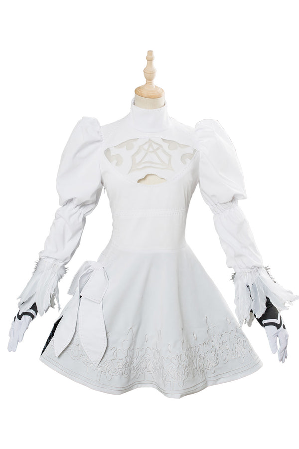 Soul Calibur 6 2B Outfit Cosplay Costume White Version