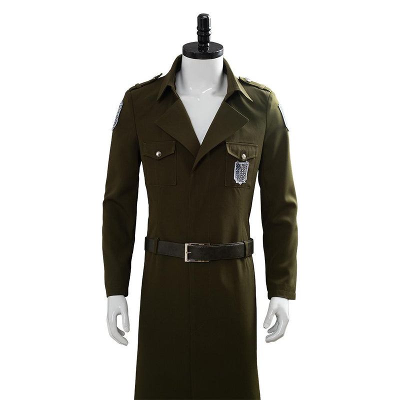 Season 3 Eren Cosplay Costume Scouting Legion Soldier Officer Uniform