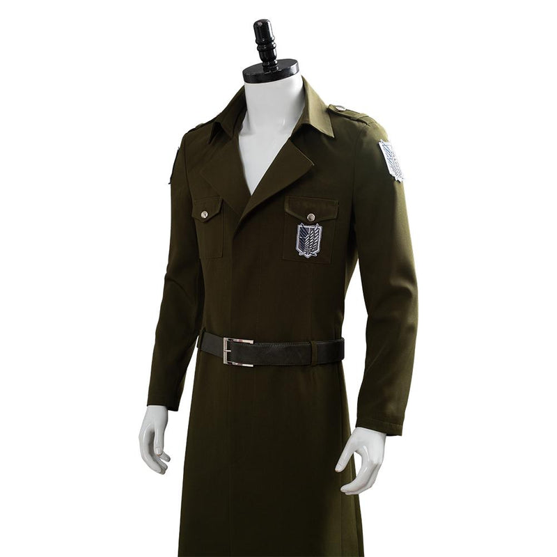 Season 3 Eren Cosplay Costume Scouting Legion Soldier Officer Uniform