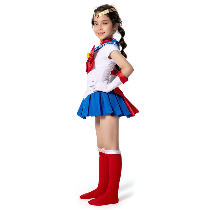 Sailor Moon Sailor Moon/Tsukino Usagi Kids Children Girls Dress Outfits Cosplay Costume