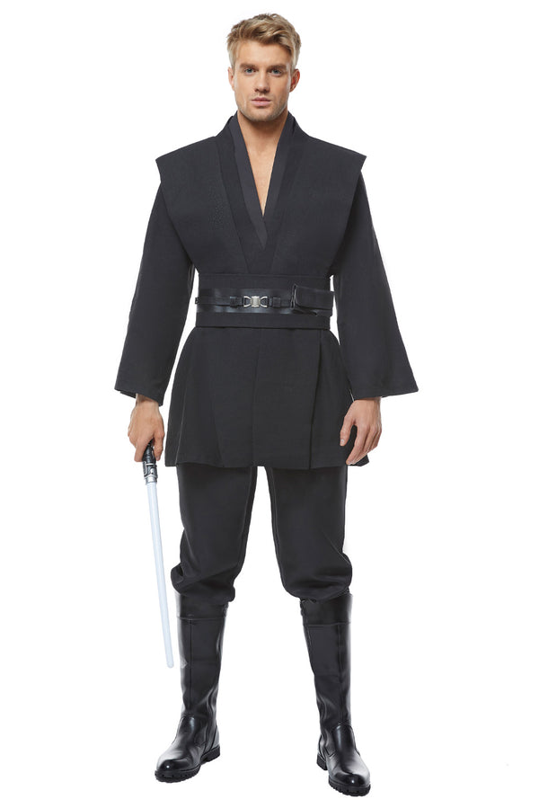 Obi Wan Kenobi Jedi Black Version No Cloak Cosplay Costume