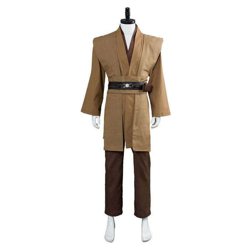 Obi Wan Kenobi Jedi Cosplay Costume Brown Version No Cloak