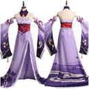Genshin Impact Raiden Shogun Cosplay Costume Witch Dress Outfits Halloween Carnival Suit