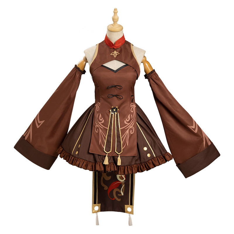 Genshin Impact Hu Tao Cosplay Costume Original Design Zombie‘s Style Dress Outfits Halloween Carnival Suit