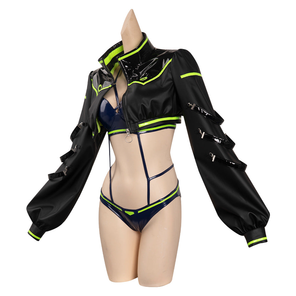 Cyberpunk: Edgerunners Rebecca Cosplay Costume Bunny Girl Jumpsuit Out