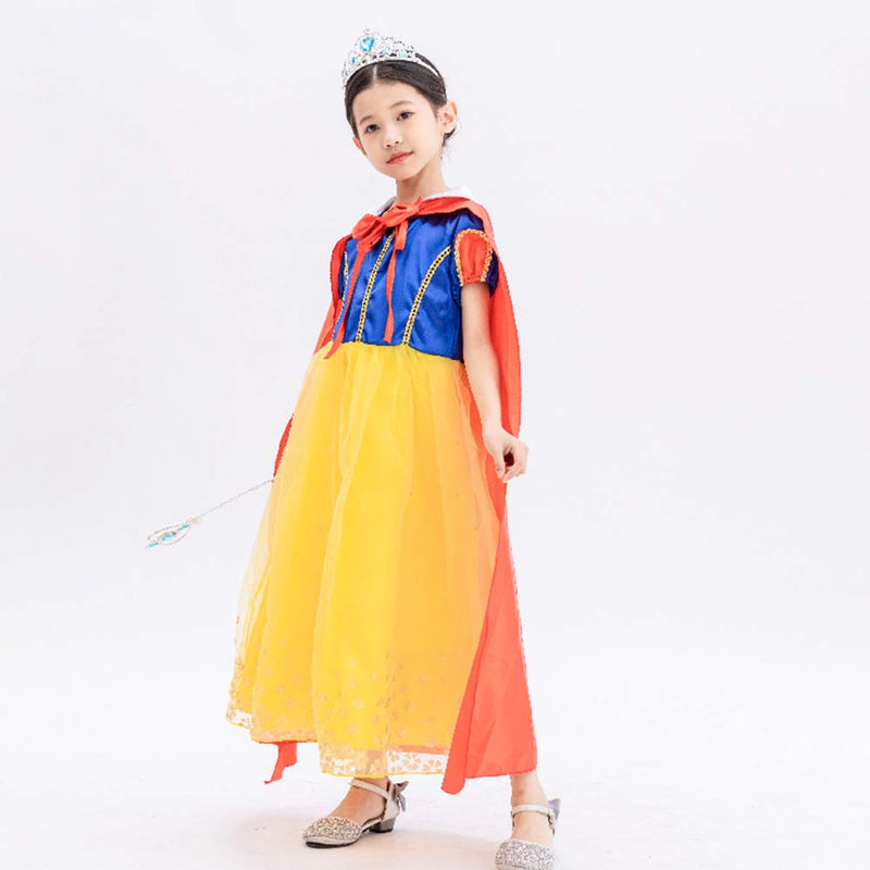 Snow White and the Seven Dwarfs Snow White Dress Kids Children Cosplay Costume
