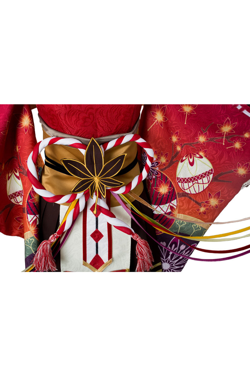 Love Live ! Mari Ohara Aqours Maple Leafs Ver Kimono Cosplay Costume