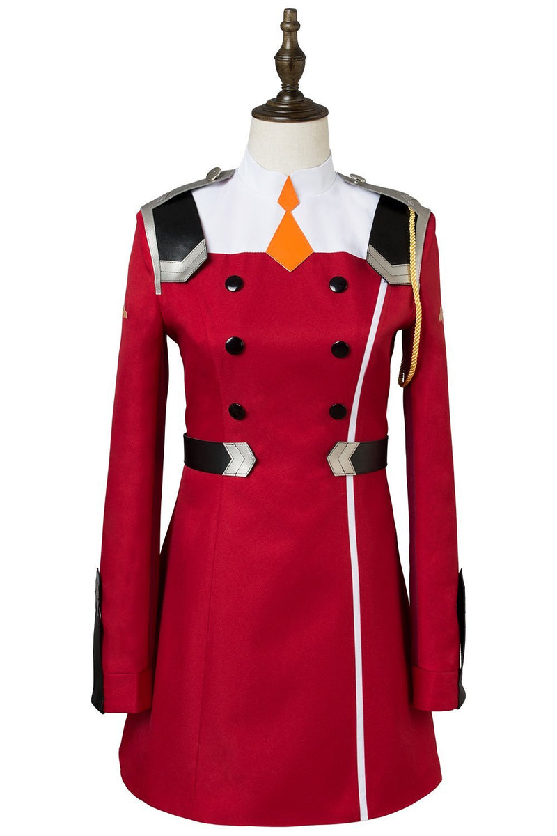 Zero Two Code:002 Uniform Dress Cosplay Costume Red