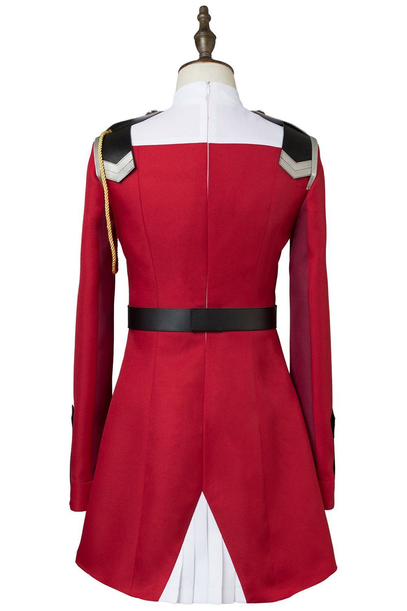 Zero Two Code:002 Uniform Dress Cosplay Costume Red