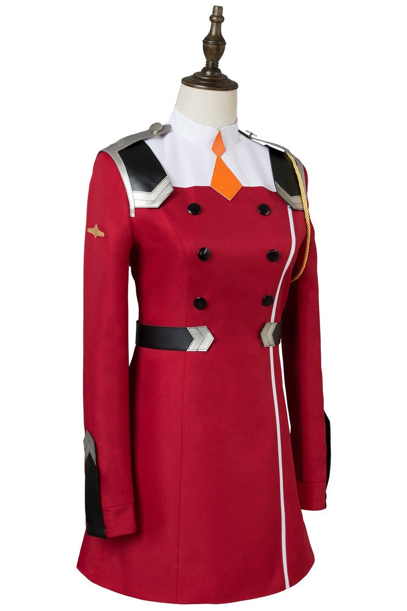 Zero Two Code:002 Uniform Dress Cosplay Costume Red