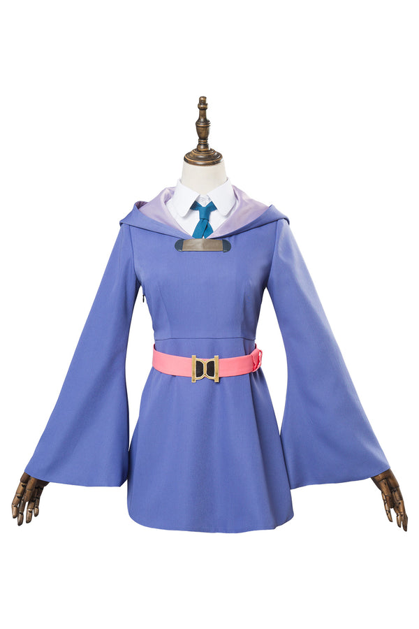 Little Witch Academia Kagari Atsuko Akko cosplay dress purple witch costume