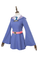 Little Witch Academia Kagari Atsuko Akko cosplay dress purple witch costume