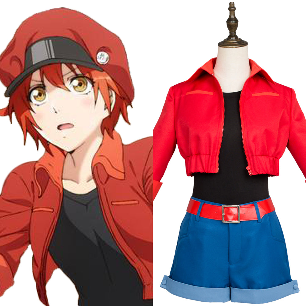 Cells at Work! Erythrocite Red Blood Cell Cosplay Costume