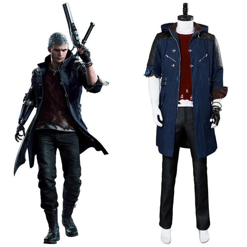 Unisex's Devil May Cry Dante Cosplay Costume Jacket coat Free shipping
