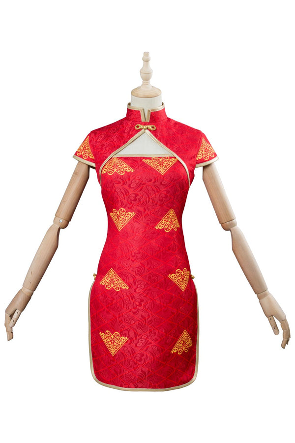 Fate Extella Link Nero Saber Cheongsam Red Dress Cosplay Costume