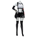 Tifa Lockhart Black And White Top Skirt Set Outfit Cosplay Costume