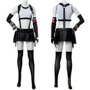 Tifa Lockhart Black And White Top Skirt Set Outfit Cosplay Costume