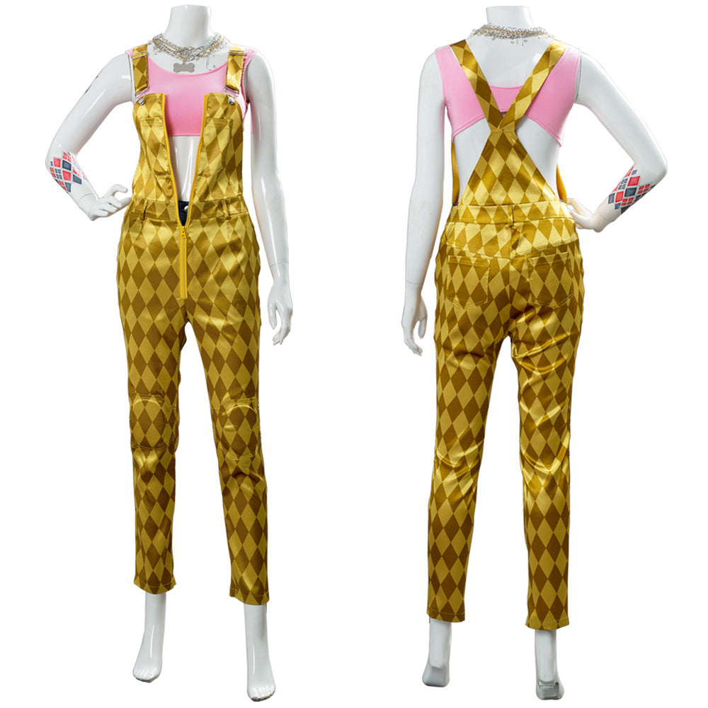 Harley quinn gold overalls on sale