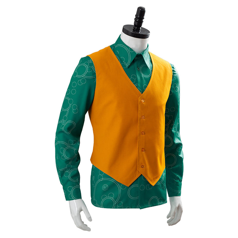 2019 Joker Joaquin Phoenix Arthur Fleck Shirt With Vest Cosplay Costume