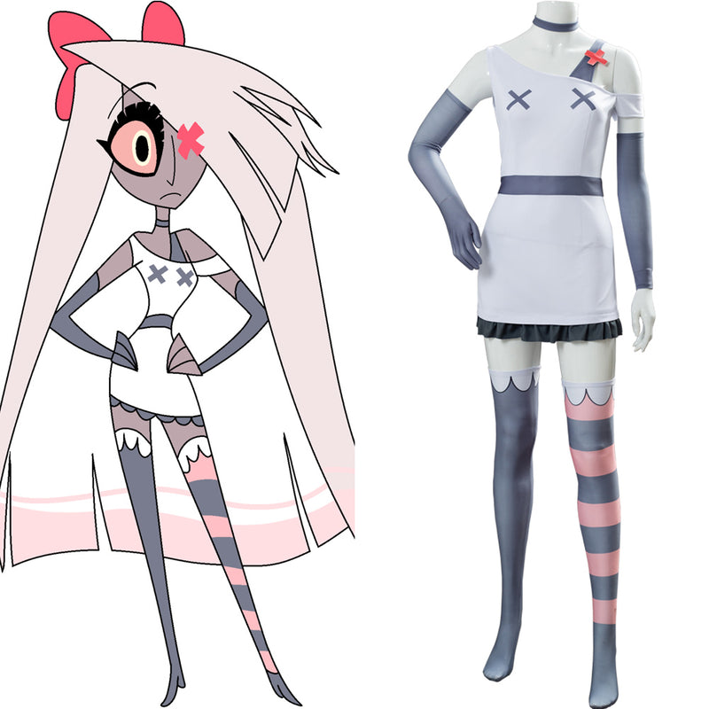 Hazbin Hotel VAGGIE Outfit Halloween Carnival Suit Cosplay Costume