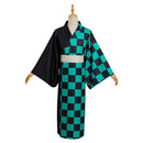 Kamado Tanjirou Summer Kimono Outfits Halloween Carnival Suit