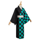 Kamado Tanjirou Summer Kimono Outfits Halloween Carnival Suit