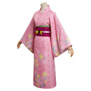 Kamado Nezuko Cosplay Costume Summer Kimono Outfits Halloween Carnival Suit