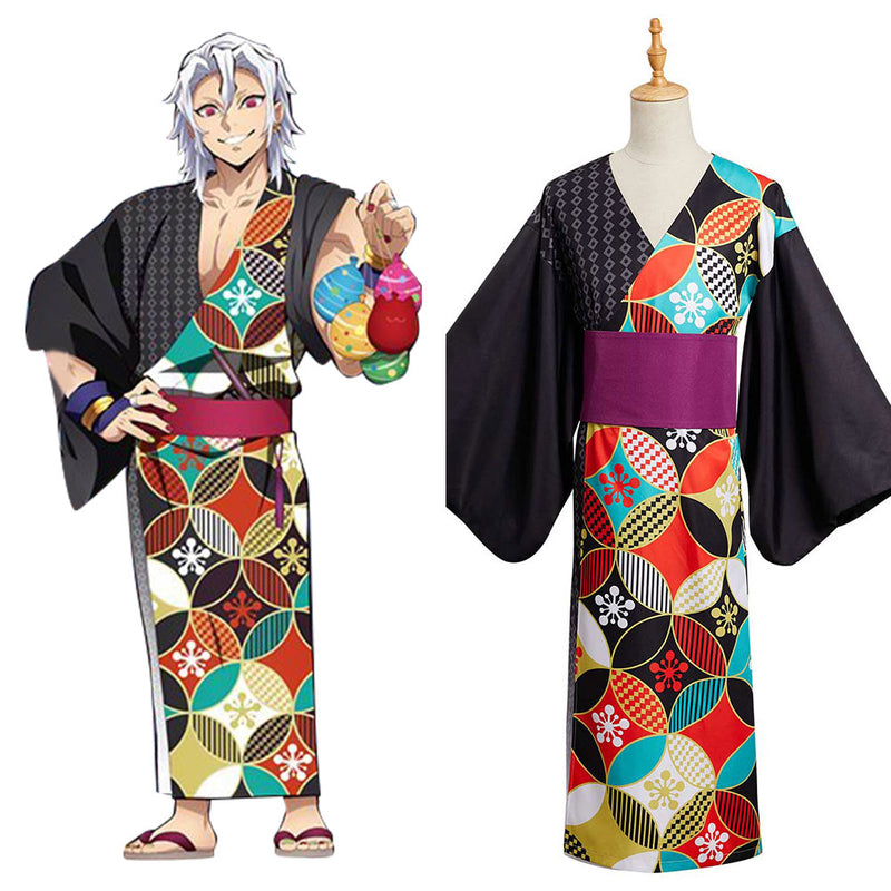 Uzui Tengen Summer Kimono Outfits Halloween Carnival Suit