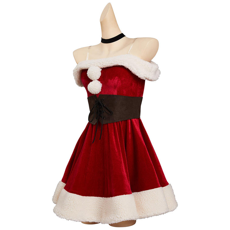 My Dress-Up Darling Kitagawa Marin Christmas Dress Hat Accessories Cosplay Costume Outfits