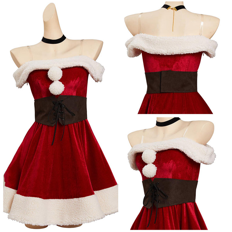 My Dress-Up Darling Kitagawa Marin Christmas Dress Hat Accessories Cosplay Costume Outfits