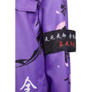 Japanese Bosozoku Kimono Cosplay Costume Purple Coat Pants Outfits Halloween Carnival Suit