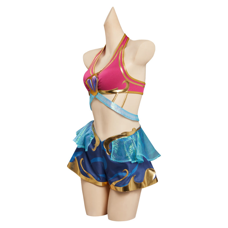 League of Legends LoL Seraphine Song of Ocean Skin Cosplay Costume