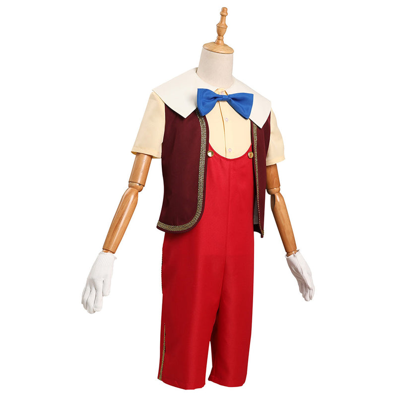 Adult Kids Pinocchio 2022 Pinocchio Cosplay Costume Outfits Halloween Carnival Suit
