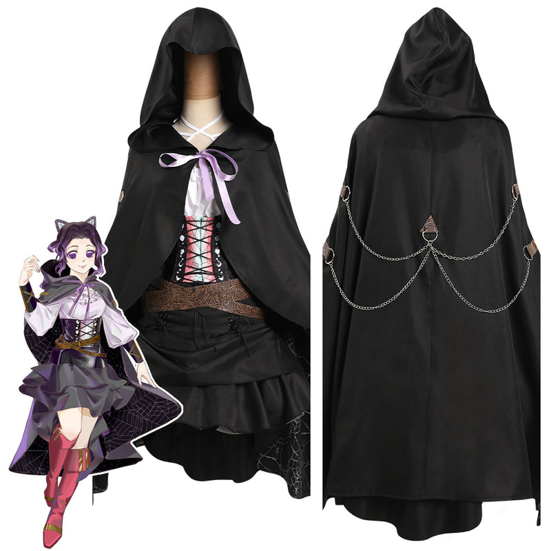 Kochou Shinobu Cosplay Costume Wizard Dress Cloak Outfits Halloween Carnival Suit