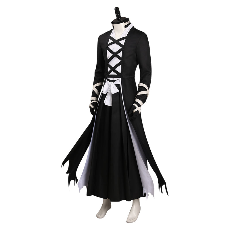 Anime Men Black Outfits Cosplay Costume Coat Outfits Halloween Carnival Suit