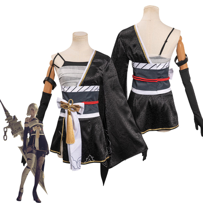 NieR:Automata - A2 Cosplay Costume Japanese Kimono Outfits Halloween Carnival Suit