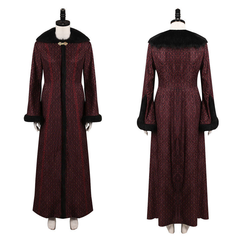Waslary Rhaenyra Targaryen Cosplay Prinsessenjurk voor dames, middeleeuwse kostuums, fluwelen jurk, lang, rood, V-hals, feestjurken, set Waslary Rhaenyra Targaryen Cosplay Prinsessenjurk voor dames, middeleeuwse kostuums, fluwelen jurk, lang, rood, V-hals, feestjurken, set