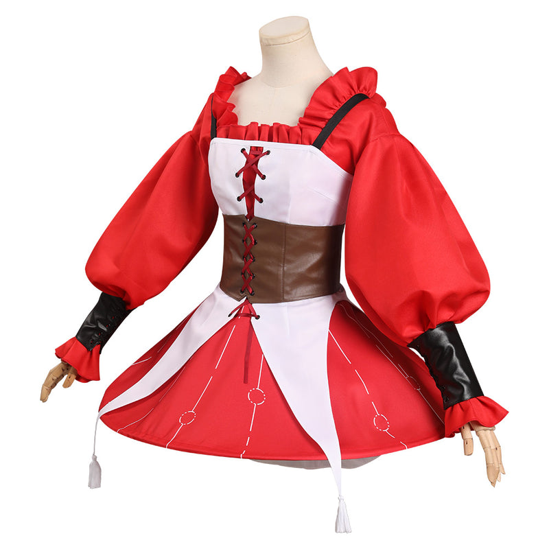 OCHACO URARAKA  Cosplay Costume Red Dress Outfits Halloween Carnival Suit