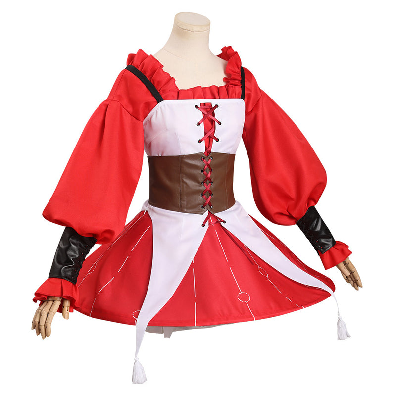 OCHACO URARAKA  Cosplay Costume Red Dress Outfits Halloween Carnival Suit