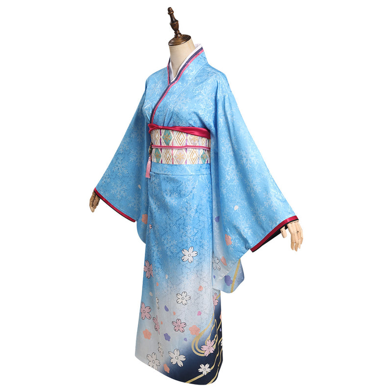 Genshin Impact x Sweets Paradise - Kamisato Ayaka Cosplay Costume Kimono Outfits Halloween Carnival Suit