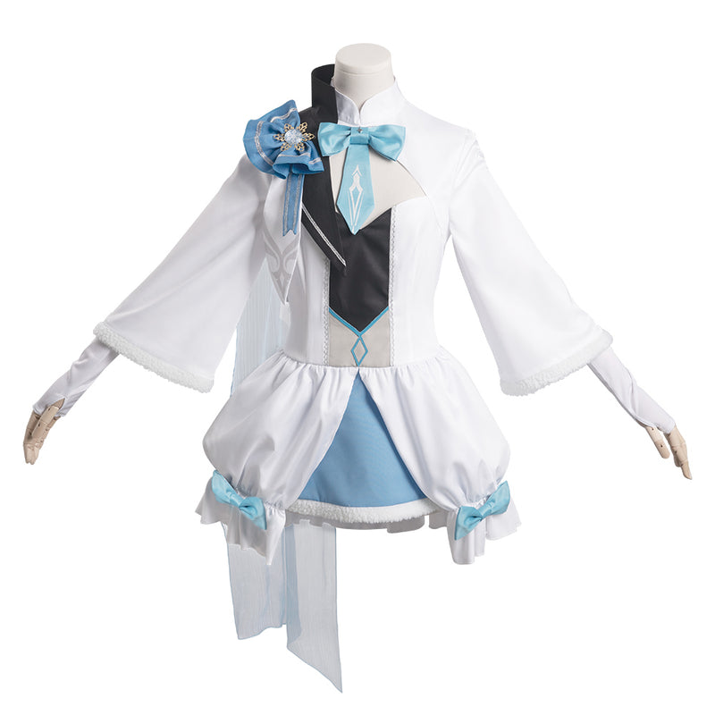 Genshin Impact Eula Original Design Cosplay Costume Dress Outfits Halloween Carnival Suit