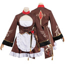 Genshin Impact—Hu Tao Cosplay Costume Maid Dress Outfits Halloween Carnival Suit